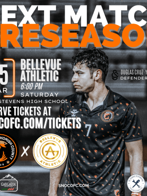 Steelheads Game Day vs Bellevue. Snohomish County Football Club FC