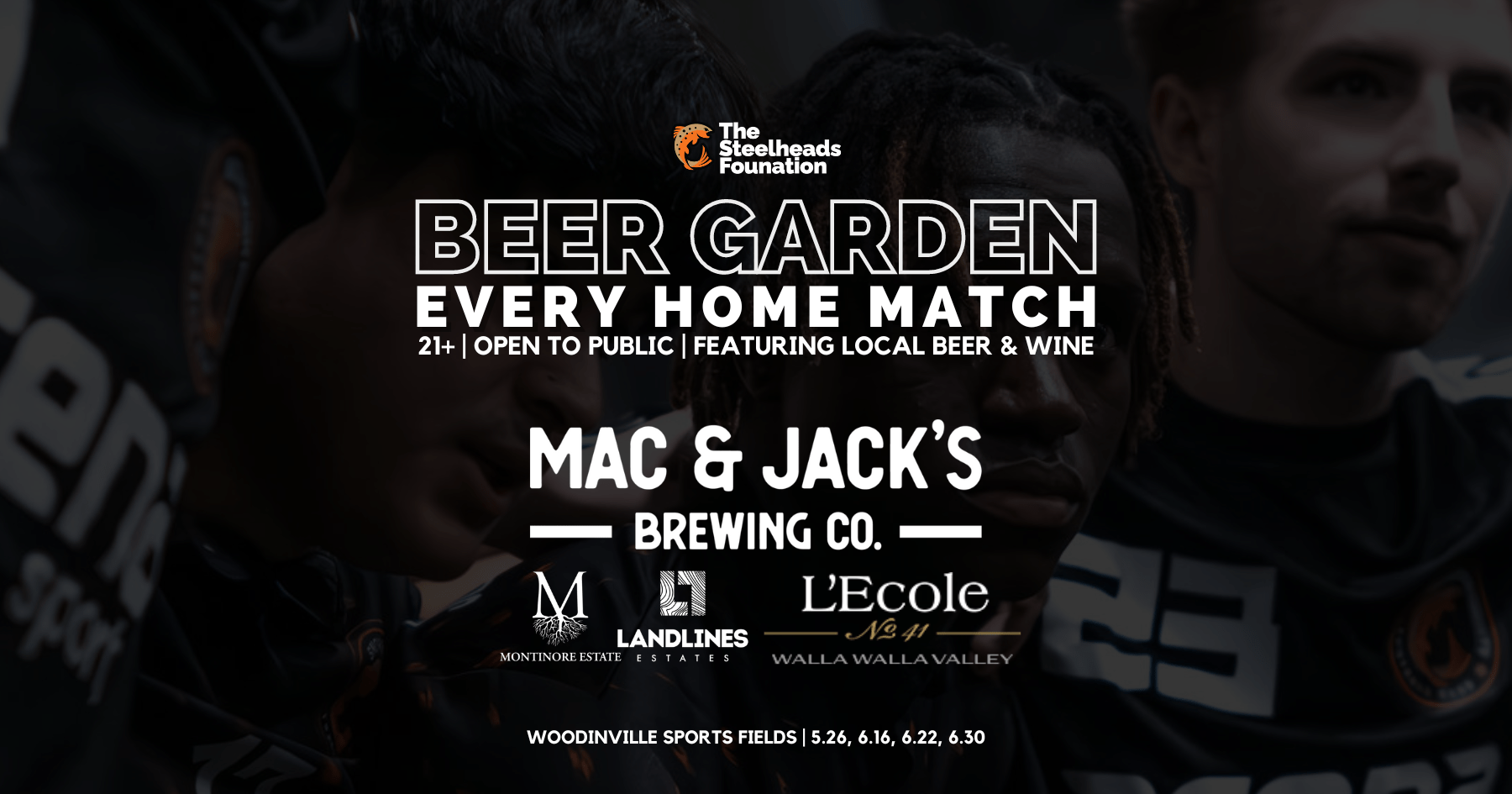 Steelheads Beer Garden. Snohomish County Football Club. The Steelheads Foundation